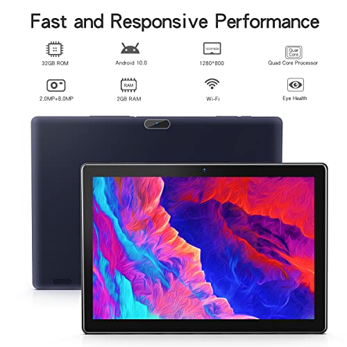 Android Tablet 10 inch, PRITOM M10, 2 GB RAM, 32 GB Android 10.0 Tablet