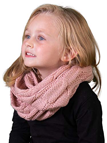 Kids Infinity Scarf (Solid Indi Pink)