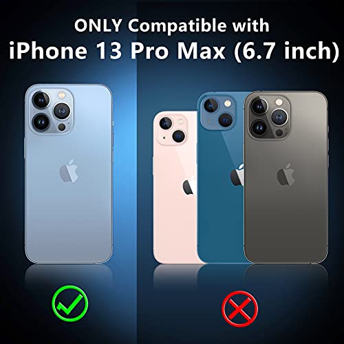 SPIDERCASE Crystal Clear Case for iPhone 13 Pro Max - Military Grade Protection