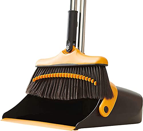 Broom and Dustpan Set with Long Handle