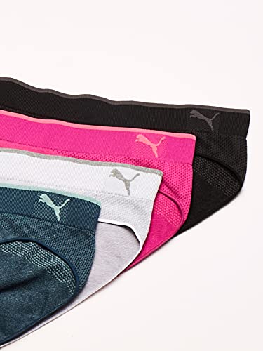 PUMA Women's Performance Bikini Underwear, 4-Pack