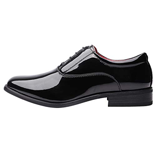 Men's Faux Patent Leather Tuxedo Shoes