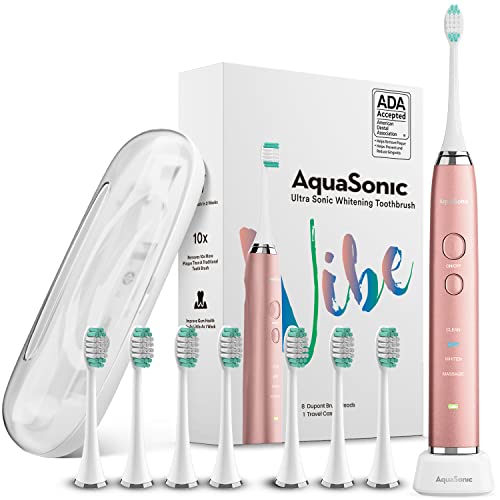 AquaSonic Vibe Series Ultra Whitening Toothbrush Set