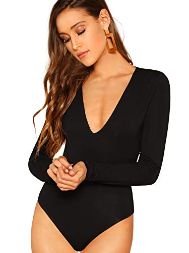 Verdusa Double Layered Long Sleeve Bodysuit