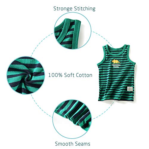 Evercute Baby Toddler Boys Tank Tops 4 Pack