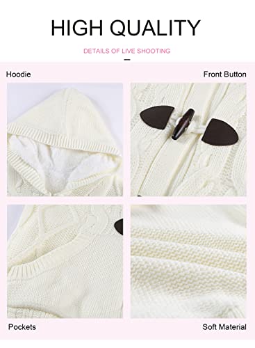 Cable Knit Hooded Cardigan