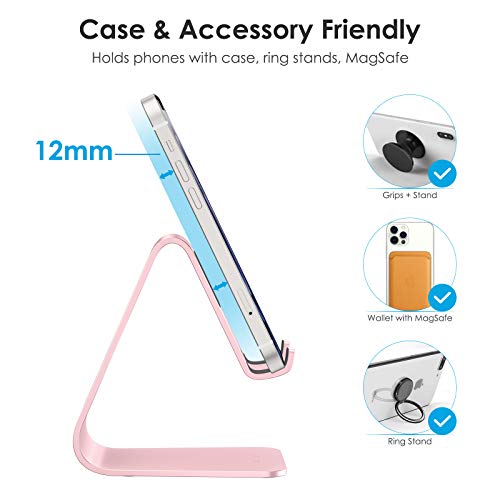 OMOTON C1 Aluminum Cell Phone Stand with Protective Pads