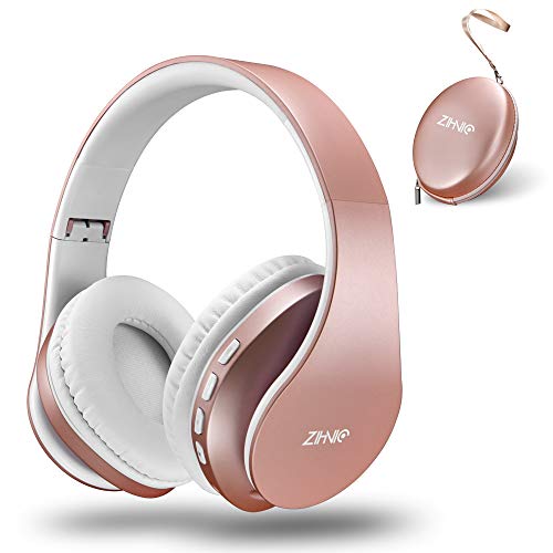 Zihnic Bluetooth Over-Ear Headphones with Micro SD/TF and FM