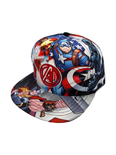 Marvel Avengers Flat Brim Baseball Cap for Boys