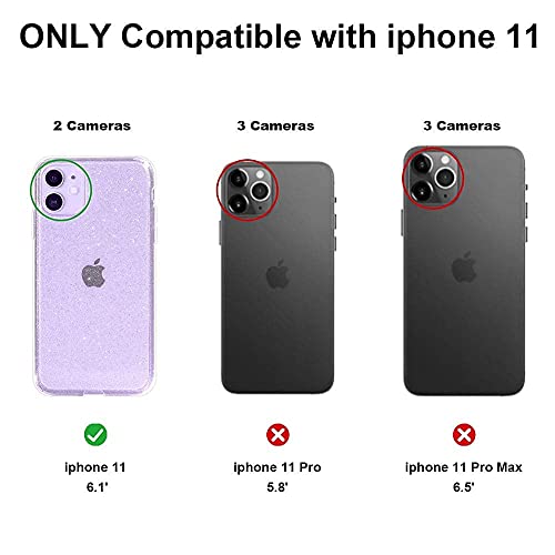 Clear Glitter Sparkle Case for iPhone 11