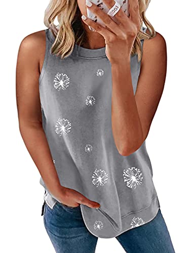 Biucly Women's Dandelion Tank Top