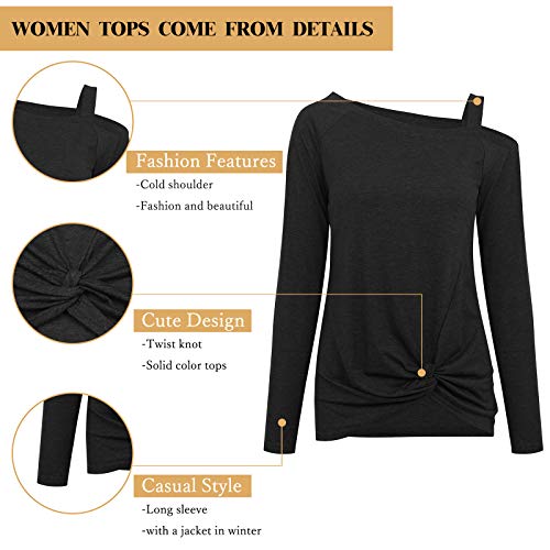 Cold Shoulder Knot Top Blouse