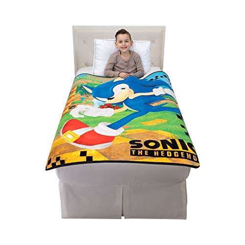 Sonic The Hedgehog Super Soft Micro Raschel Throw - 46 in x 60 in