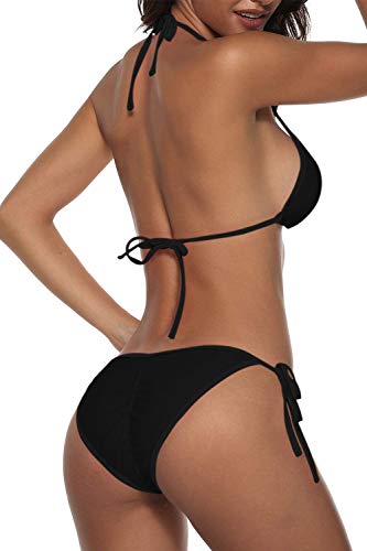 Two Piece Halter Triangle Bikini Set