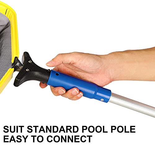 Pool Skimmer Net with Detachable Aluminum Frame and Deep Bag