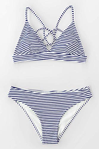 Stripe Printing Bikini Set