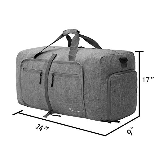Duffel Bag 65L Packable Duffle Bag with Shoes Compartment Unisex Travel Bag Water-Resistant Duffle Bag