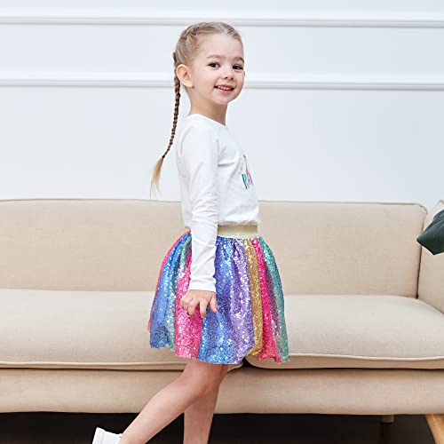 Rainbow Unicorn Sequin Tutu for Girls