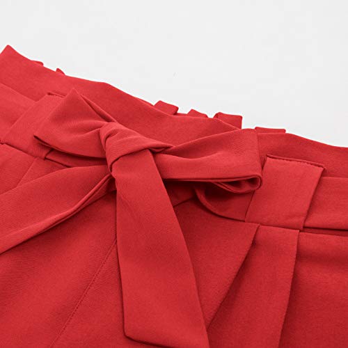 Cropped Paper Bag Waist Pants