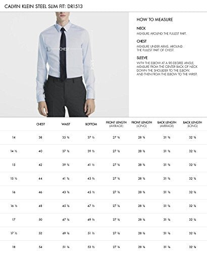 Calvin Klein Men's Non Iron Herringbone Dress Shirt