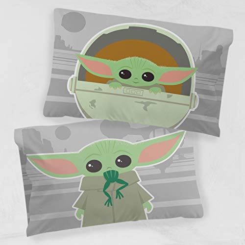 Star Wars Mandalorian Pillowcase - Super Soft Double-Sided Bedding
