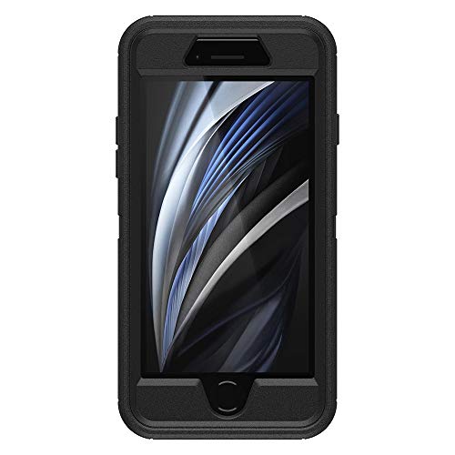 OTTERBOX DEFENDER SERIES Case for iPhone SE (2nd Gen - 2020) & iPhone 8/7 (NOT PLUS) - Frustration FRĒe Packaging - BLACK