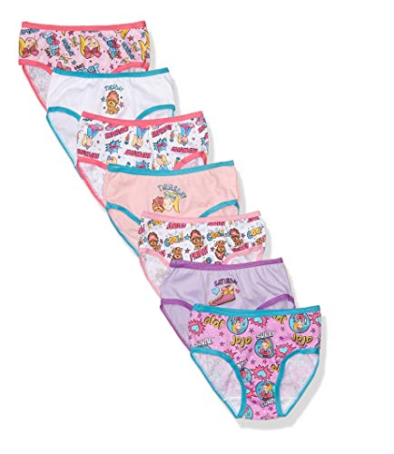 JoJo Day of Week Panties Multipack for Girls (Nickelodeon, 7pk, Size 8)
