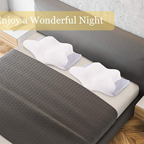 Misiki Memory Foam Contour Pillow for Neck Pain