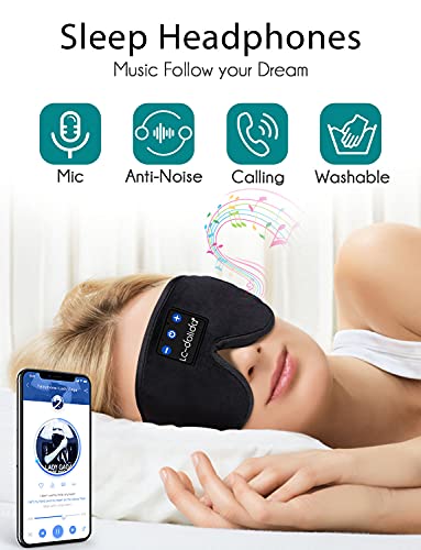 LC-dolida Sleep Headphones with Bluetooth Wireless Music Eye Mask