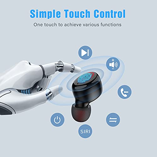 Kurdene Bluetooth Earbuds with IPX8 Waterproof and Touch Control