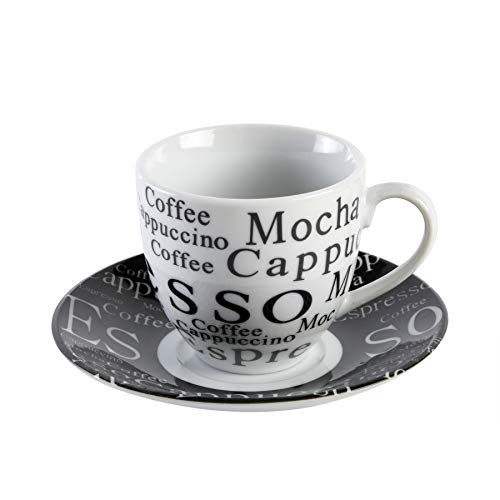 Gibson Home Expressions Espresso Saucer Set