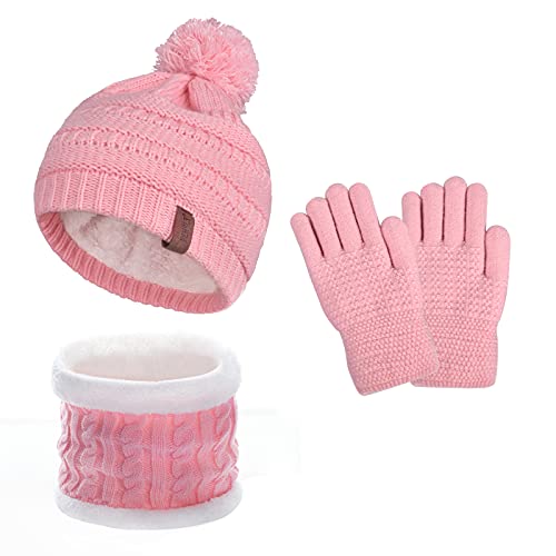 Winter Beanie Set (Girls, 6-10 years)