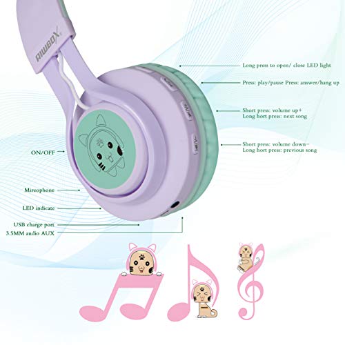Riwbox  Cat Ear Bluetooth Headphones
