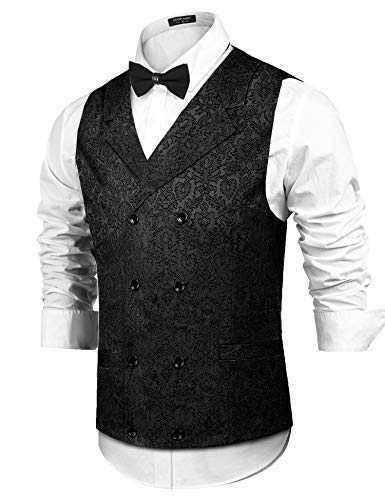 COOFANDY Men's Steampunk Vest