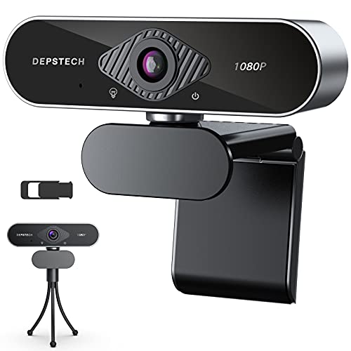 Webcam with Microphone, DEPSTECH 1080P HD Webcam and Gaming