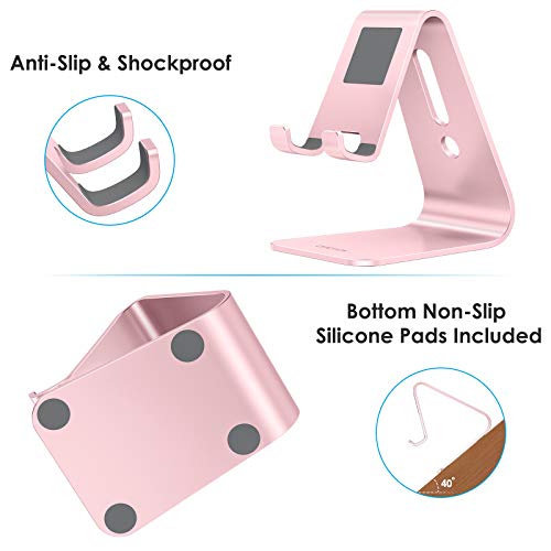 OMOTON C1 Aluminum Cell Phone Stand with Protective Pads