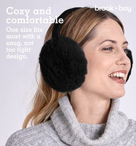 Cable Knit Furry Fleece Ear Covers for Women (Assorted Colors)