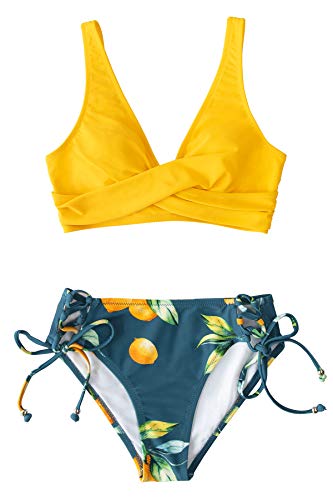 CUPSHE Floral Print Tie Side Bikini