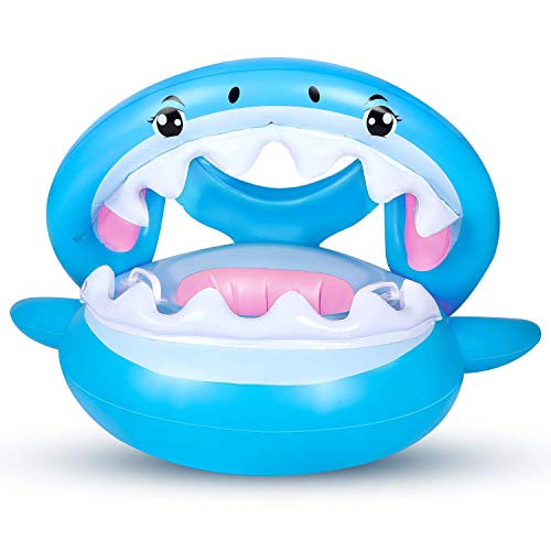 Inflatable Shark Canopy Baby Float Swimming Pool