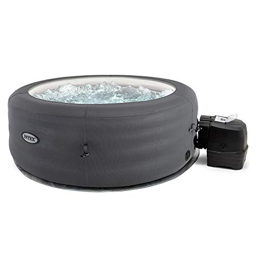 Intex 4-Person Inflatable Hot Tub with Bubble Jets and Cover
