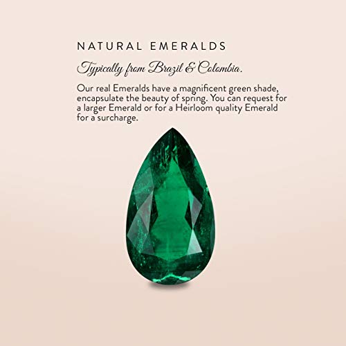 Diamondere Emerald Diamond Wedding Ring