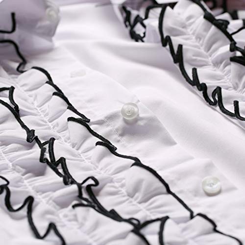 Zen Retro Men's Ruffle Tuxedo Shirt