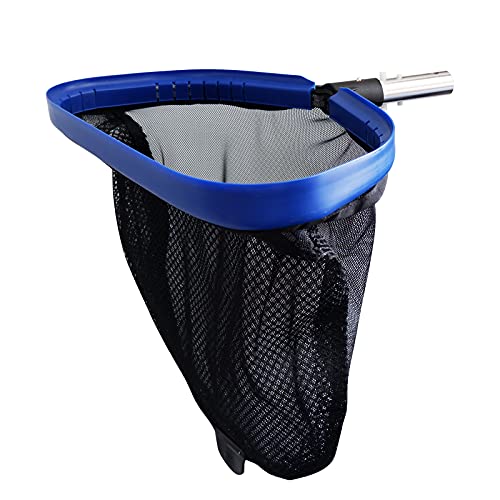 Poolvio Heavy Duty Leaf Skimmer with Deep Net Bag & Aluminum Frame