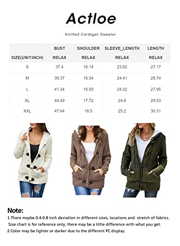 Cable Knit Hooded Cardigan