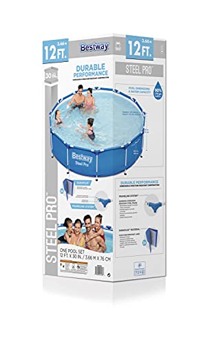 Bestway Steel Pro Above Ground Pool Set, 12ft x 30in