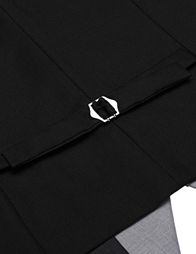 V-Neck Slim Fit Dress Vest for Men