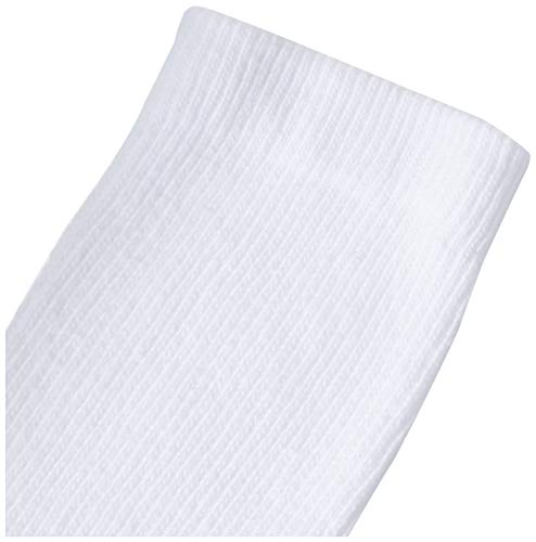 Men's Comfort Cool Crew Socks (6-Pack, White/Grey)