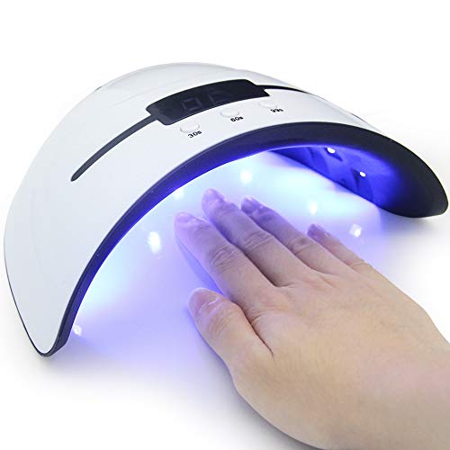 UV LED Nail Lamp, Nail UV Light Nail Dryer Portable Manicure Kit UV Gel Nail Light with Timer/Sensor/LCD Display/USB Design Nails Polish Dryer Pro Nail Lamp for UV Resin and UV LED Gel Polishes