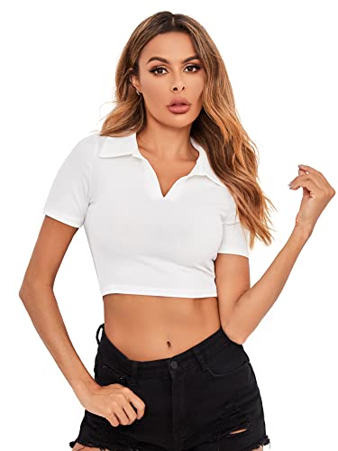 Casual Ribbed Crop Top