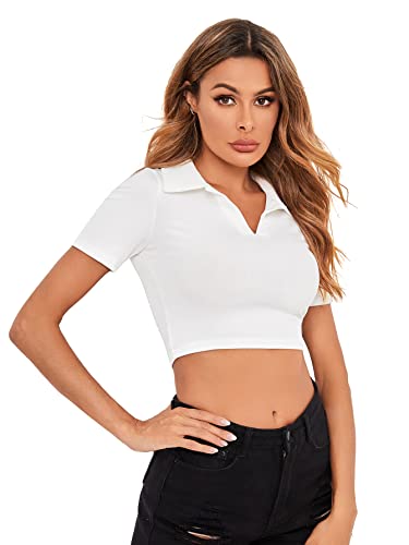 Casual Ribbed Crop Top